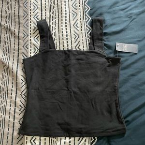 Crop Black Tank Top